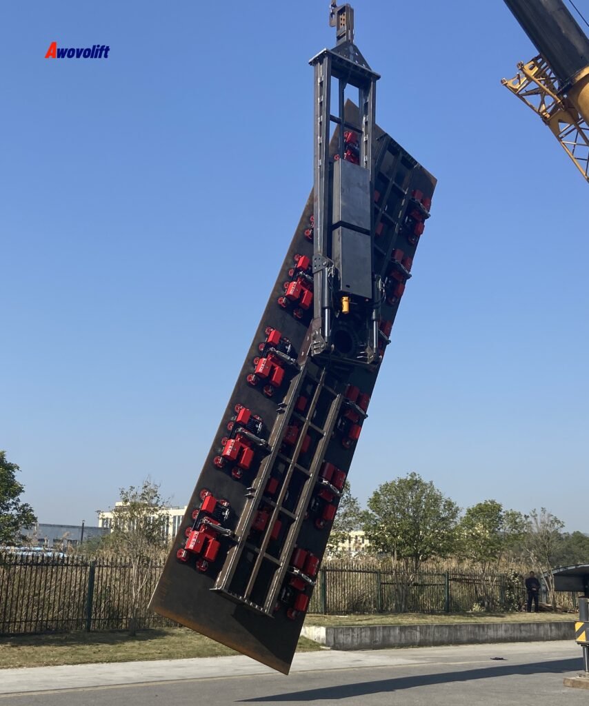 Awovolift Hydraulic Vacuum Huge Glass Lifting Device 18M 5tons Glazing Vacuum Lifter Remote Control Flip Rotate Industrial Equipment
