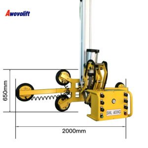 Awovolift Electric Pneumatic Glass Vacuum Suction Cup Lifter Flip Rotate Transport Glass Removal Suction Cups Line CE 350KG